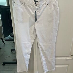 Eileen Fisher 16W Women's White Jeans New With Tags!